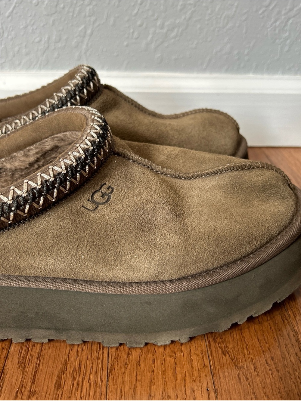 Ugg Tazz II Tasman Mules Slip On Shoes Platform Women’s Size 10 Hickory Brown - Picture 7 of 12